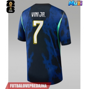 Lacne Muži Futbalové dres Brazília Vinicius Junior #7 MS 2026 Krátky Rukáv - Preč